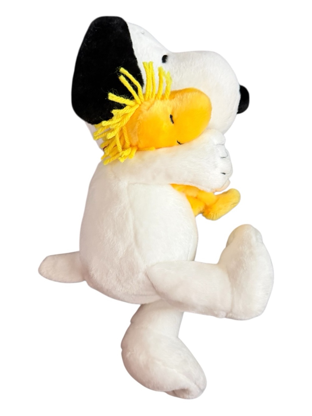 Peanuts Snoopy & Woodstock White Black Yellow Plush Duo snuggles